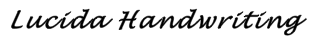 lucida-handwriting